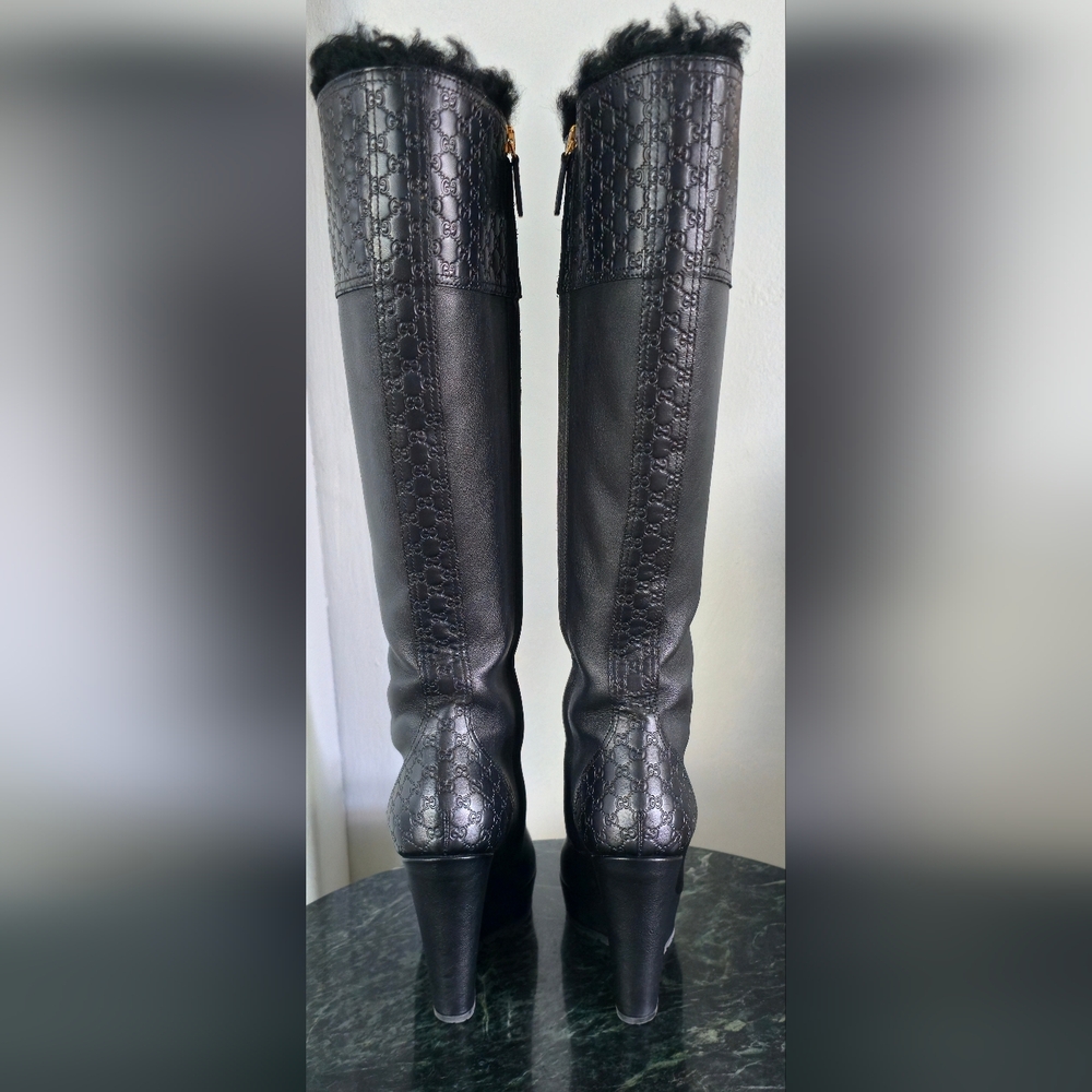 Gucci Knee-high Boots GG iconic Logo - Picture 4 of 15